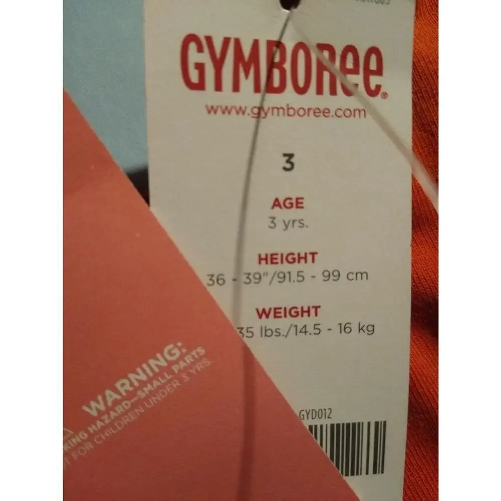 Gymboree BEACH SHACK Girls Keyhole Top Shirt Orange Size 3 Vintage New - Picture 6 of 6